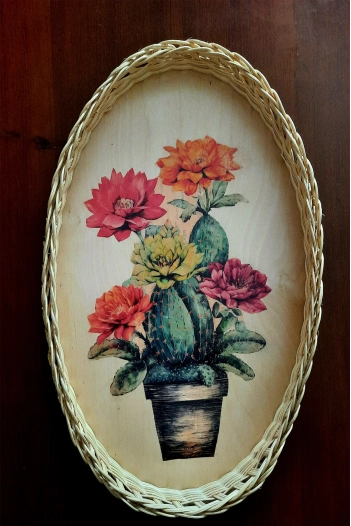 Bambu Oval Dekoratif Servis Tepsisi 