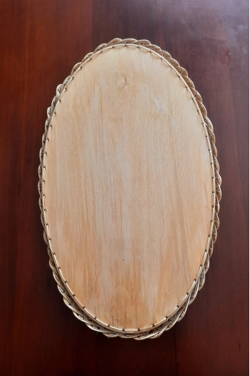 Bambu Oval Dekoratif Servis Tepsisi 