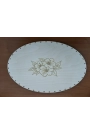 Oval Tepsi Tabanı Çiçek Desenli( 38cm X 28cm )