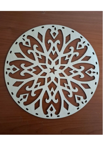 25 cm YUVARLAK LALE KESİMLİ DESENLİ TABAN 