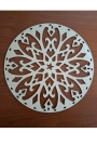 25 cm YUVARLAK LALE KESİMLİ DESENLİ TABAN 