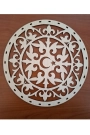 25 cm YUVARLAK AYYILDIZ KESİMLİ DESENLİ TABAN 