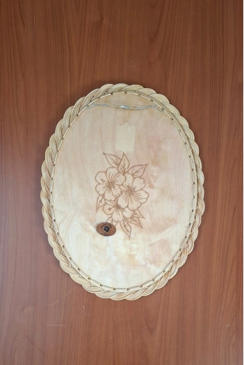 Bambu Oval Ayna 41 x 31 cm