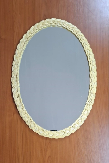 Bambu Oval Ayna 59 x 44 cm