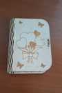 Ahşap Kalpli Hediye Kutusu Tabanı ( 36X21 cm )