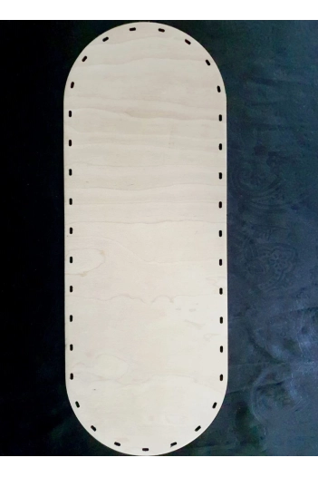 YARIM OVAL TEPSİ TABANI 50X20 CM CAP