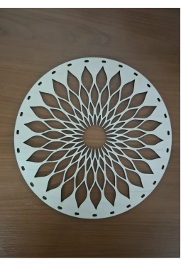 25 cm YUVARLAK BAKLAVA DİLİMİ DESENLİ TABAN 