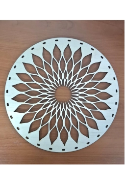 25 cm YUVARLAK BAKLAVA DİLİMİ DESENLİ TABAN 