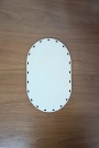 YARIM OVAL TEPSİ TABANI 22X15 CM 