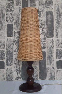El yapımı Bambu Konik Abajur