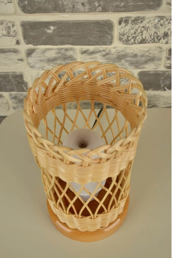 Özel Tasarım El Yapımı ALEVLİ Abajur