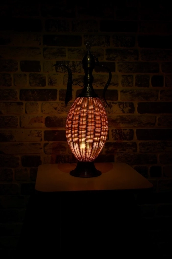 El yapımı Bambu İbrik Abajur