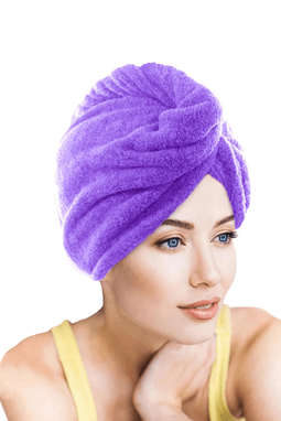 CHIZGY Kalın Mikrofiber 2 Düğmeli Saç Havlusu