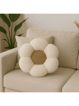 Pelüş Papatya Dekoratif Yastık