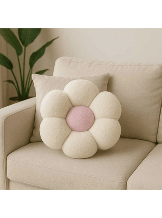 Pelüş Papatya Dekoratif Yastık