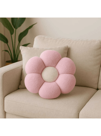 Pelüş Papatya Dekoratif Yastık