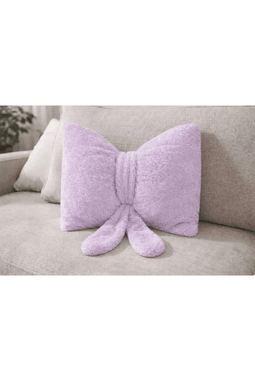 Peluş Papyon Yastık 40x40 Dekoratif Kırlent 