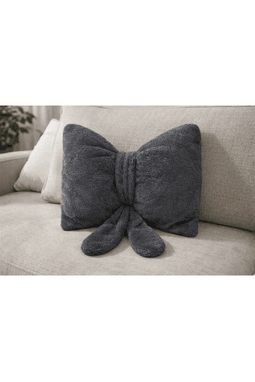 Peluş Papyon Yastık 40x40 Dekoratif Kırlent 