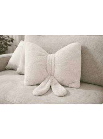 Peluş Papyon Yastık 40x40 Dekoratif Kırlent 