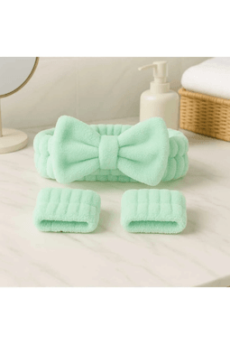 Saç Bandı ve Bileklik Seti – Makyaj & Yüz Yıkama İçin