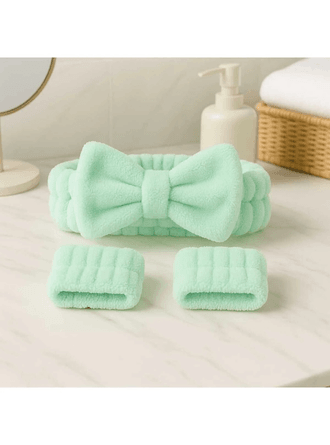 Saç Bandı ve Bileklik Seti – Makyaj & Yüz Yıkama İçin