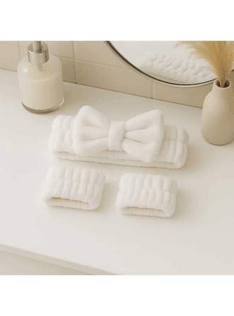 Saç Bandı ve Bileklik Seti – Makyaj & Yüz Yıkama İçin