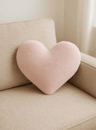 CHIZGY Welsoft Kalp Yastık Dekoratif Peluş Yumuşak Süs Yastığı Pofuduk Ev Dekoru 