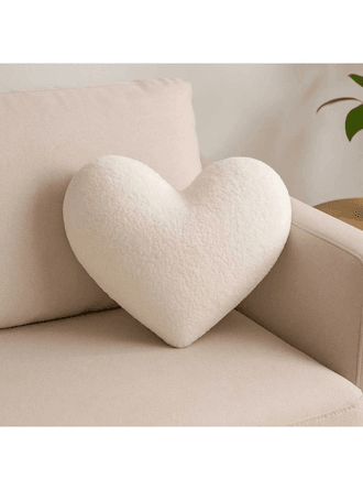 CHIZGY Welsoft Kalp Yastık Dekoratif Peluş Yumuşak Süs Yastığı Pofuduk Ev Dekoru 