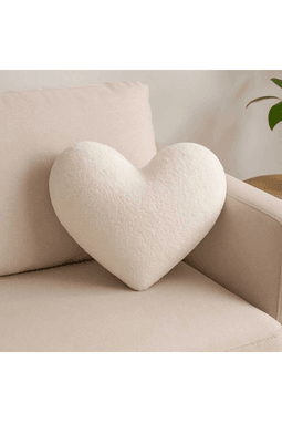 CHIZGY Welsoft Kalp Yastık Dekoratif Peluş Yumuşak Süs Yastığı Pofuduk Ev Dekoru 