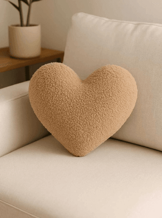 CHIZGY Welsoft Kalp Yastık Dekoratif Peluş Yumuşak Süs Yastığı Pofuduk Ev Dekoru 