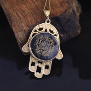 Fatıma Ana'nın Eli Özel Tasarım Mührü Süleyman Kolye 