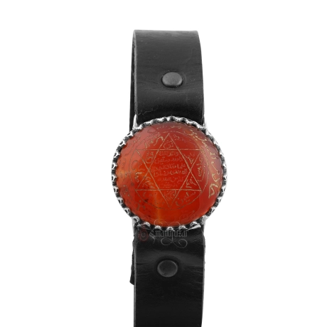 Akik Taş Üzeri El Yazması Mührü Süleyman Bileklik 