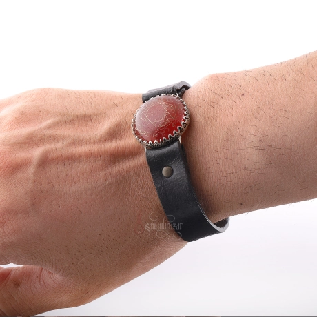 Akik Taş Üzeri El Yazması Mührü Süleyman Bileklik 