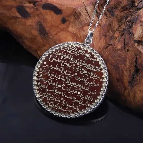 Berhetiyye Duası Tamamı El Yazısı Akik Kolye