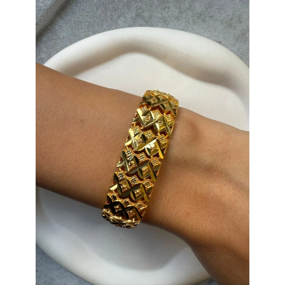 22 ayar altın kaplama bileklik