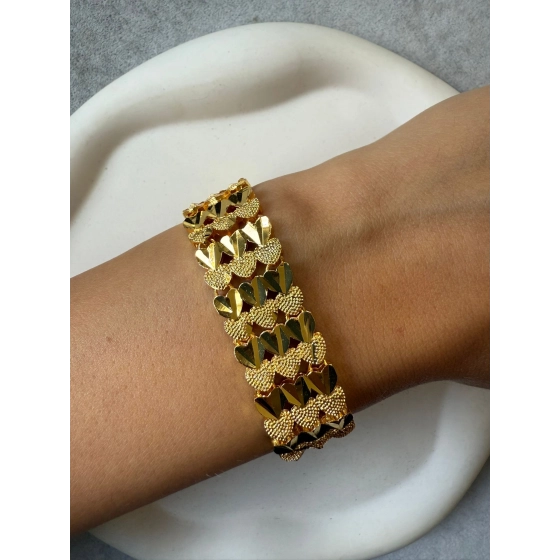 22 Ayar Altın Kaplama Bileklik