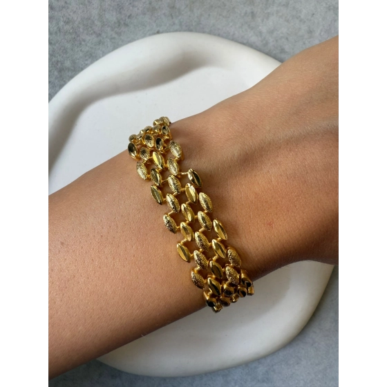 22 Ayar Altın Kaplama Bileklik