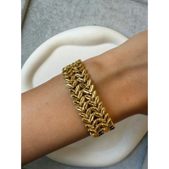 22 Ayar Altın Kaplama Bileklik