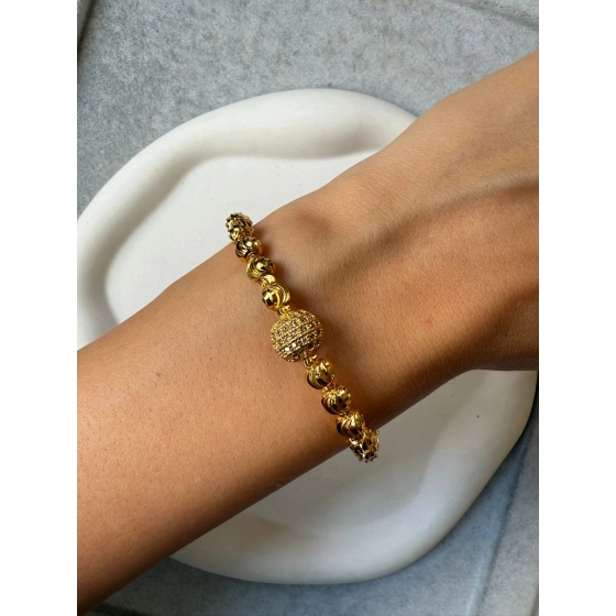 22 Ayar Altın Kaplama Dorikalı Bileklik