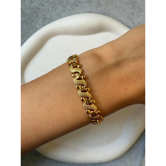 22 Ayar altın kaplama Bileklik