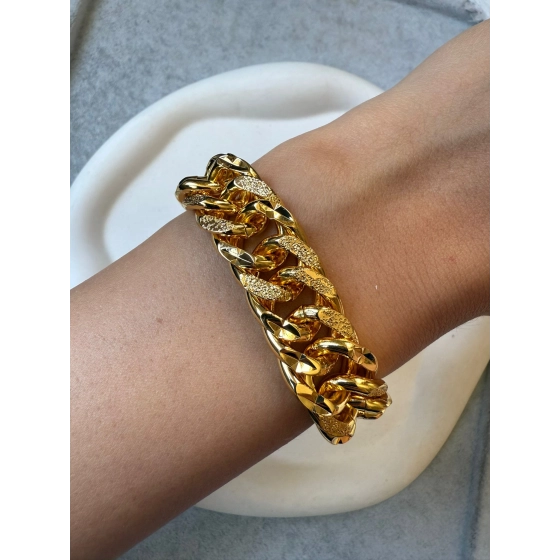 22 Ayar Altın Kaplama Samanyolu bİleklik