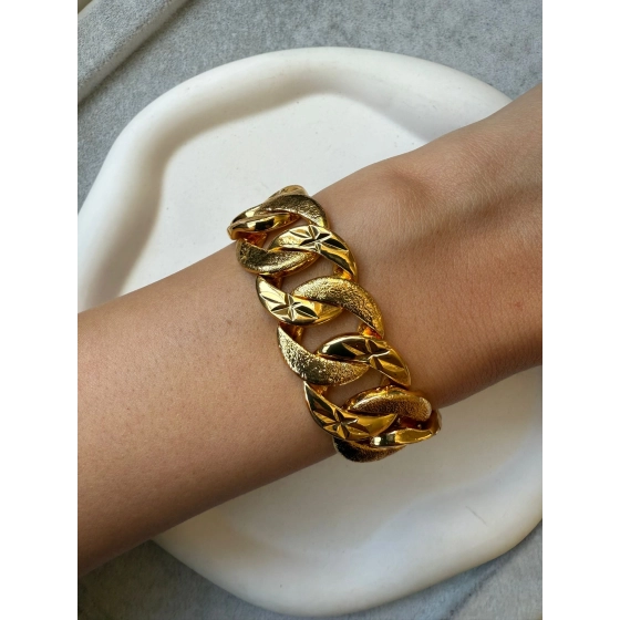 22 Ayar Altın Kaplama Bileklik