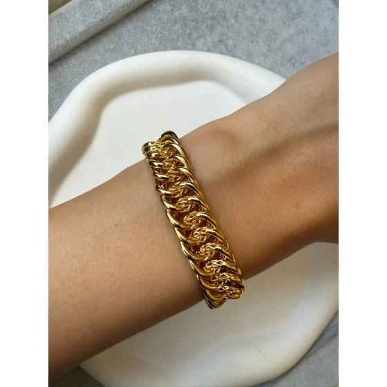 22 Ayar Altın Kaplama Bileklik