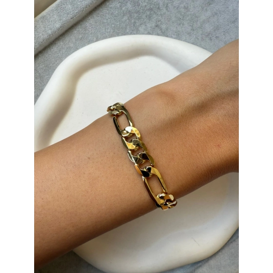 14 ayar altın kaplama bileklik