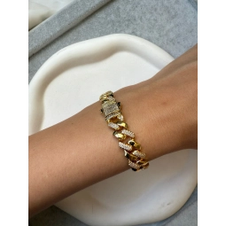 Vip Çelik Taşlı Gurmet Bileklik