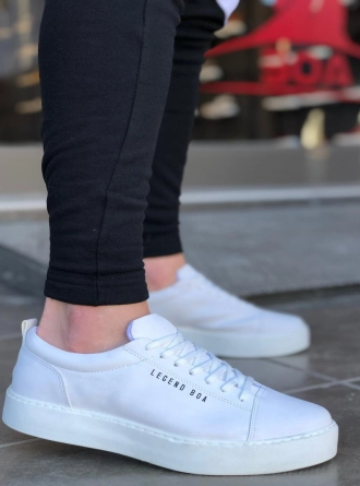 Bağcıklı Mor Cilt Deri Spor Klasik Erkek Ayakkabı