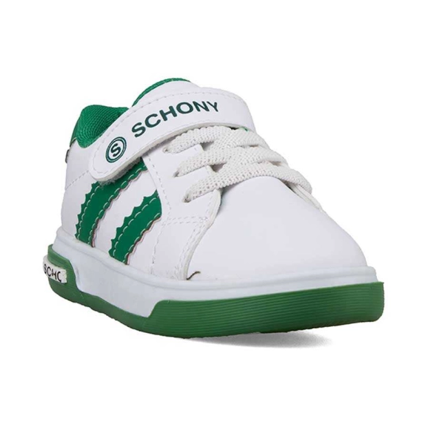 Schony Yeşil Çizgili Bebek Spor Ayakkabısı