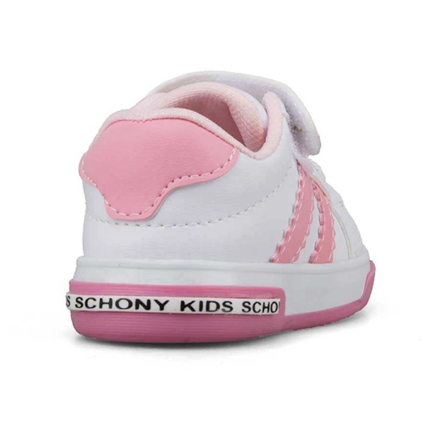 Schony Pembe Çizgili Bebek Spor Ayakkabı