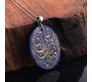 Ve Tevekkel Alallah Yazılı Lapis Lazuli Taşlı Dualı Kolye