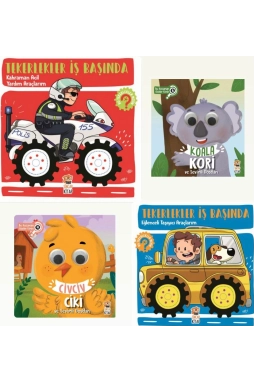 Sincap Kitap 4'lü Set (Koala Kori - Civciv Ciki - Kahraman Acil Yardım Araçlarım - Eğlenceli Taşıyıcı Araçlarım)